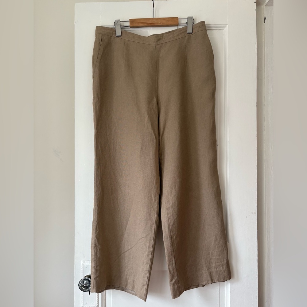 High Rise Irish Linen Pants